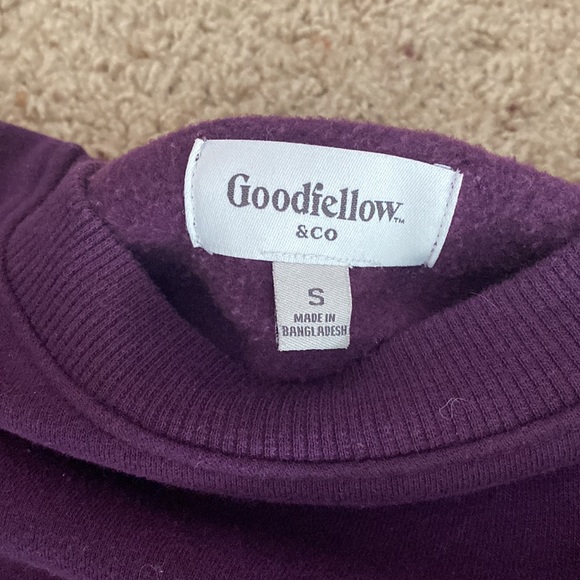 Goodfellow & Co Purple Sweatshirt - Picture 2 of 3